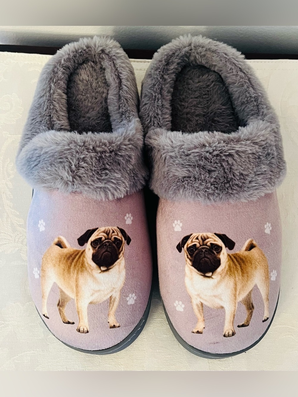 E&S PETS Pug Snugg Slippers, Large/X-Large NWOB